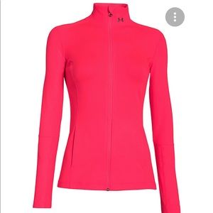 Under Armour Orange Workout Zip Front Jacket size XS